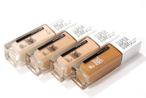 Maybelline Super Stay Active Wear 30H Foundation Review Swatches Pale ...