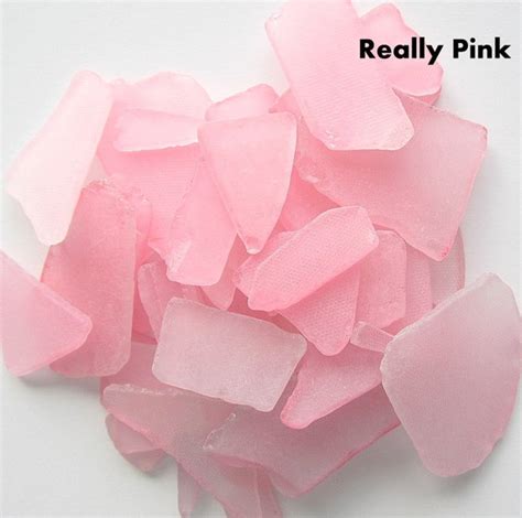 Beach Decor Pink Seaglass Bulk Nautical Wedding Decor Pink