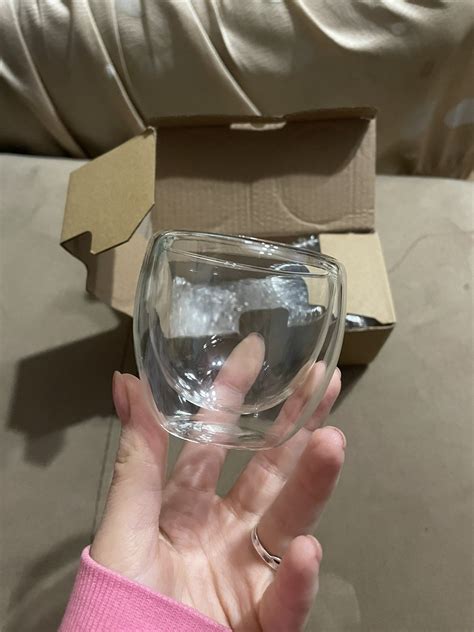 2бр. Стъклени чаши с двойно дъно с. Лозно • OLX.bg
