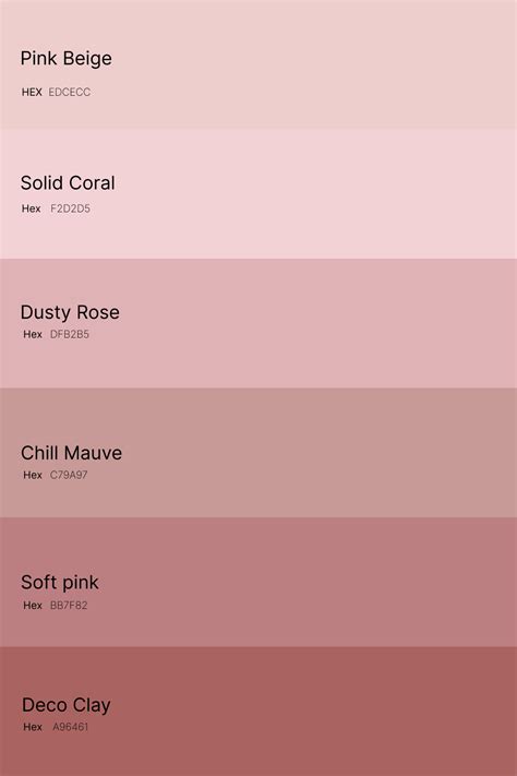 muted rose color palette