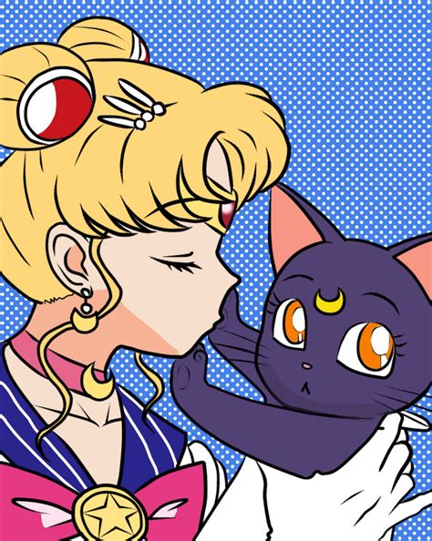 Sailor moon and Luna by AutumnLover100 on DeviantArt