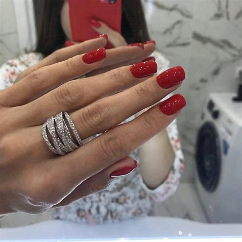 Pin di Maria ***** su Nails | Unghie idee, Unghie rosse, Unghie