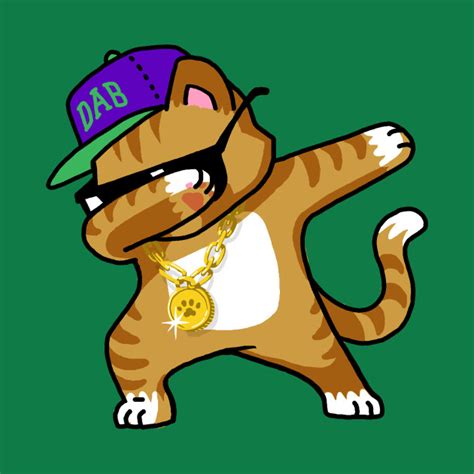 Dabbing Cat Funny Shirt Dab Hip Hop Dabbing Kitten - Dabbing - Onesie ...