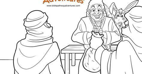 Balak's messengers offer Balaam a bag of money to curse the Israelites ...
