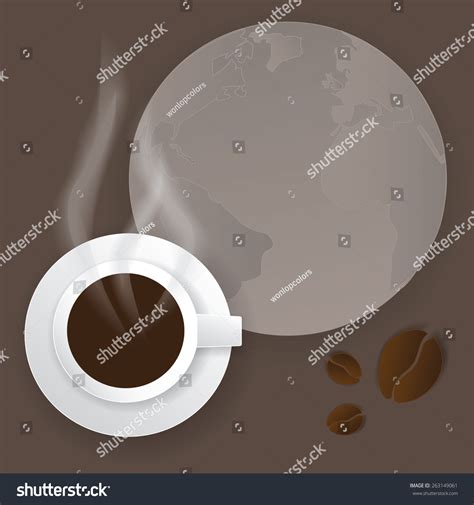 World Coffee Cup Vector Illustration Stock Vector (Royalty Free ...