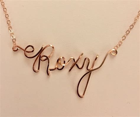 Wire Name Necklace • Personalized Name Jewelry • Personalized Name ...