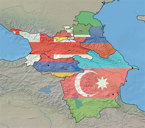Caucasus by NewEnglandMapping on DeviantArt
