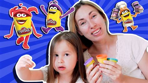 ЛЕПИМ ИЗ ПЛЕЙ ДО | Пластилин Play Doh | Поделки для детей из пластилина ...