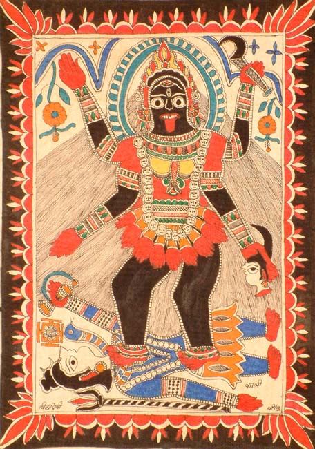 Kali - The Black Goddess | Exotic India Art