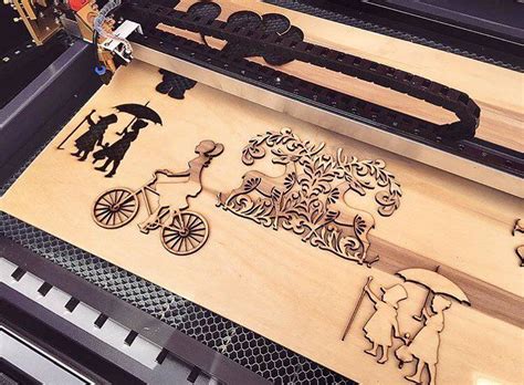 Резка фанеры на лазерном станке KL 6090 Standard мощностью 80 Ватт # ...