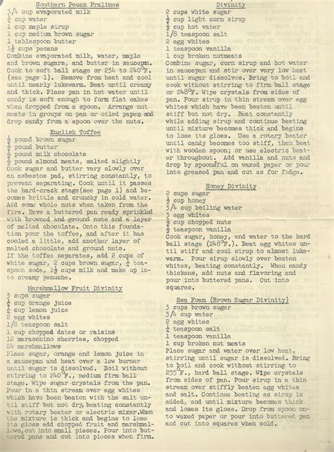 Vintage recipes simple homemade candies – Artofit