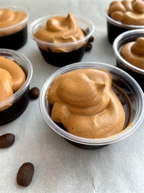 Kahlua Dalgona Coffee Jello Shots - My Mini Adventurer