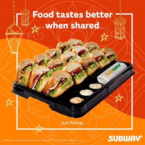 onward subway  platter promo everydayonsalescom