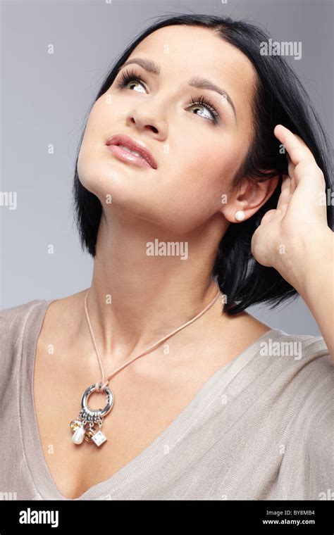 beautiful brunette girl Stock Photo - Alamy