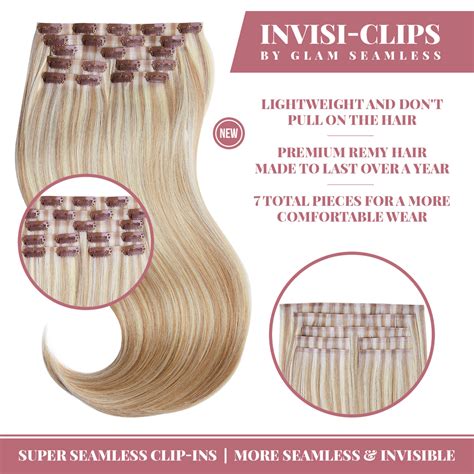 Honey Blonde Clip In Hair Extensions | Glam Seamless