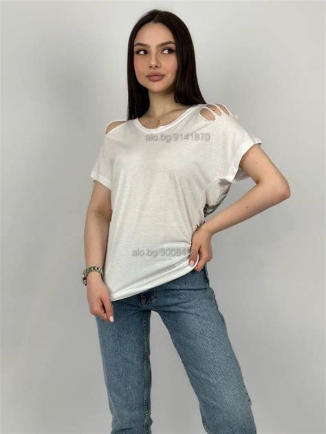 Дамска памучена тениска COCO BIANCA Angel S M L Тениска Дамско ...