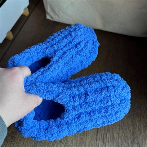 Knitted Slippers - Etsy