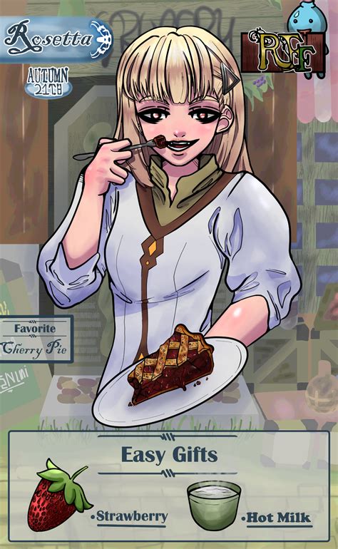 Rosetta Fanart / Visual Friendship Guide by me : r/runefactory