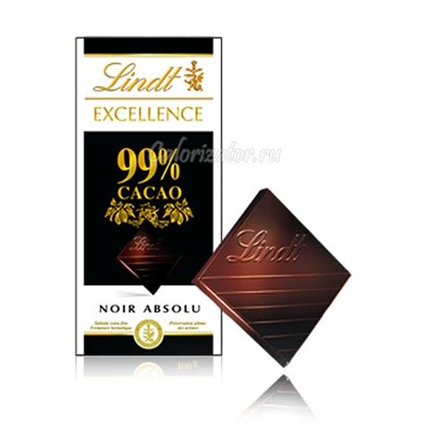Шоколад Lindt Excellence 99% какао - калорийность, полезные свойства ...
