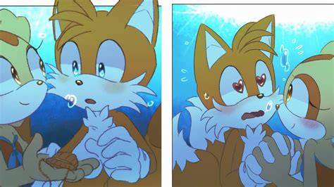 Sonic X Tails And Cream Kiss