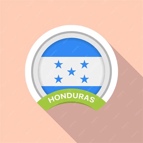 Premium Vector | Flag of honduras honduran blue and white flag with