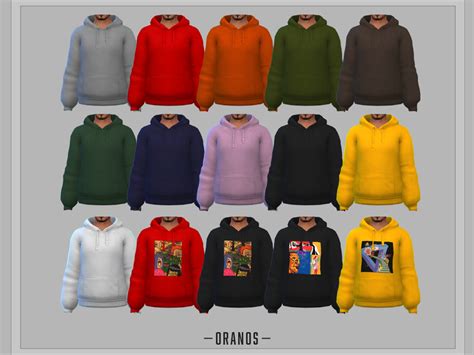 The Sims Resource - Oversized Hoodie [Male]