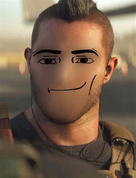 soap mactavish  call  duty   roblox man face drawn