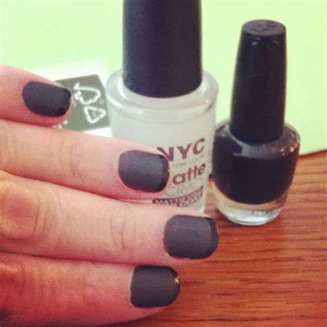 OPI Black - NYC top coat matte... Black French manicure