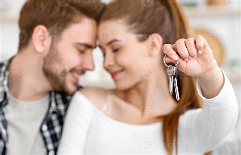 home  young family happy husband  wife  living room