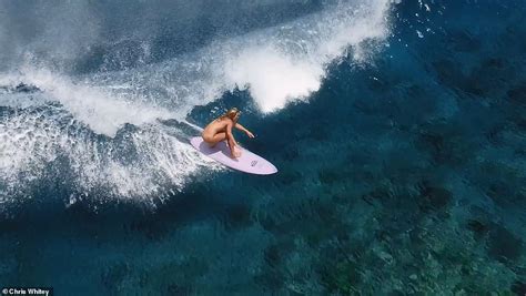 Pro big wave surfer Felicity Palmateer goes on a NUDE surfing trip