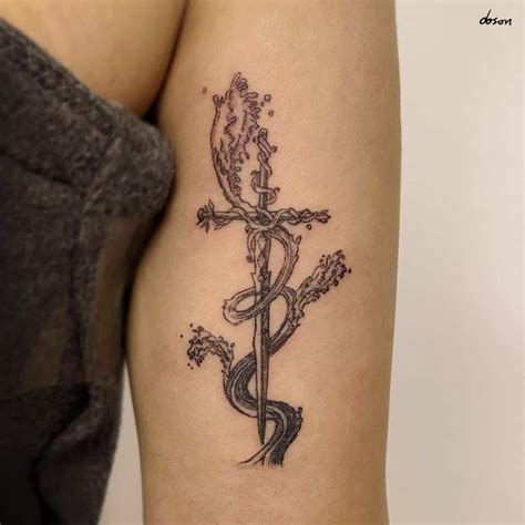 65 Epic Sword Tattoo Ideas: Unleash Your Inner Warrior - ARTWOONZ