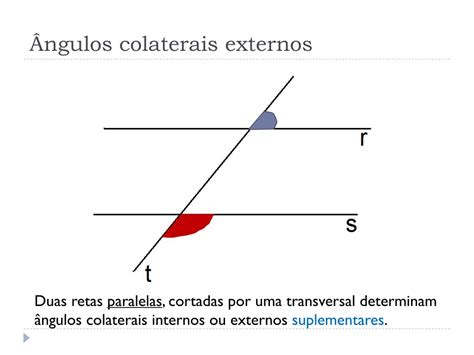 Angulos Formados Por Duas Retas Paralelas E Uma Transversal