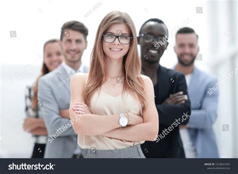 Happy Diverse Black White People Group Stock Photo (Edit Now) 1218607945