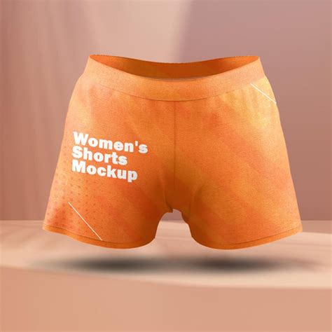 Free Women's Shorts Mockup PSD Template - Mockup Den