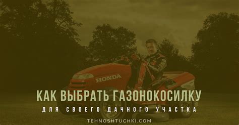 Как выбрать газонокосилку для своего участка