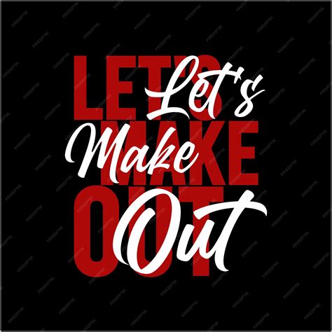 Premium Vector | Lets make out simple typography and premium vector design