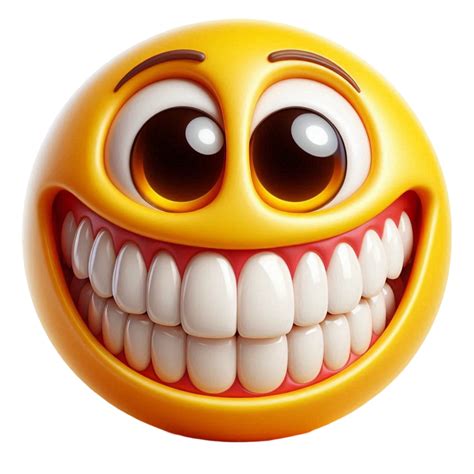 Giant Grinning Emoji with Big Eyes 56787186 PNG