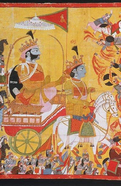 Indian Epics: Images and PDE Epics: Image: Arjuna and Karna