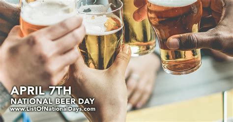 NATIONAL BEER DAY - List Of National Days