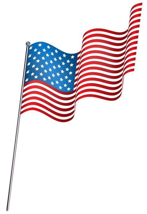 Waving American Flag Transparent Clip Art Library | Images and Photos ...