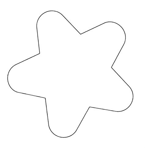 Moldes de Estrela para Imprimir - Bora Colorir