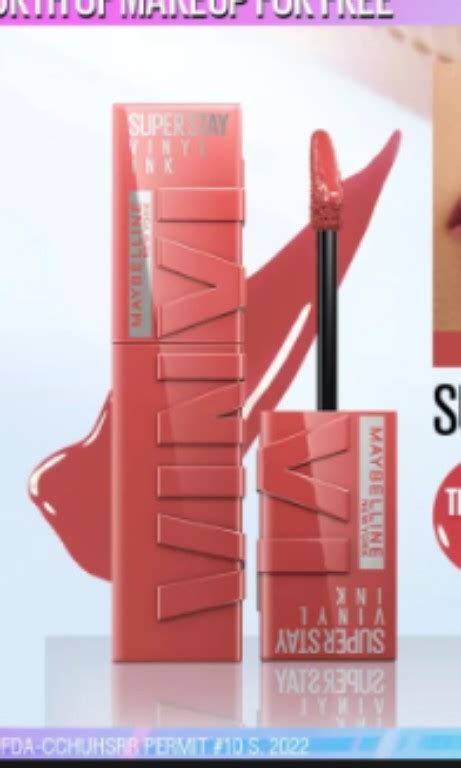 Maybelline Superstay Vinyl Ink in Saucy, Beauty & Personal Care, Face ...
