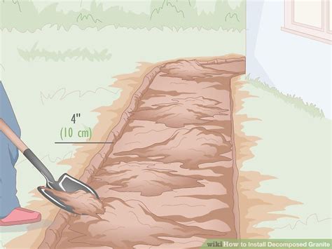 how to install decomposed granite