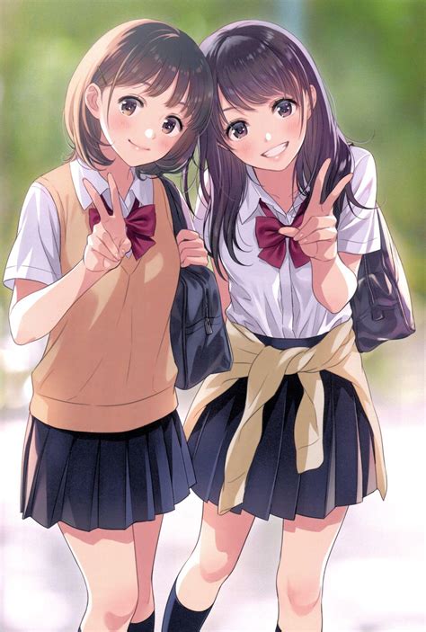 Anime Girls Friend Wallpapers - Wallpaper Cave