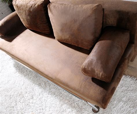 Schlafsofa Cady 200x90 cm Braun Antik Optik Bettkasten Möbel Sofas ...