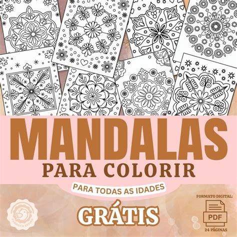 (GRATUITO) 24 MANDALAS PARA COLORIR – PDF – Pandoca ♡ Design