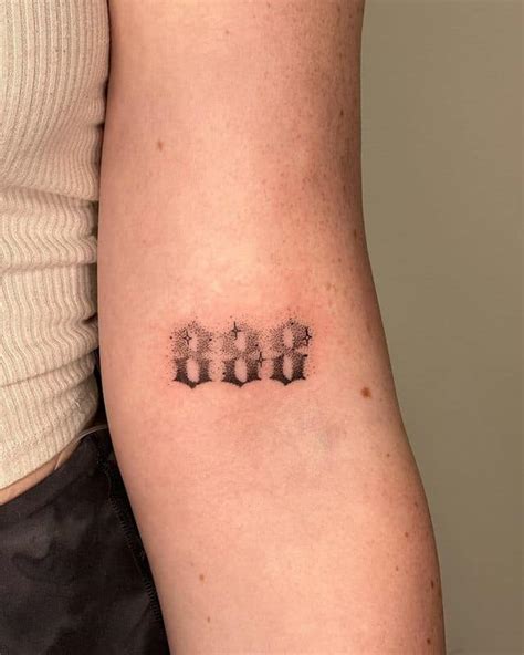 18 Powerful 888 Tattoos To Believe In The Divine