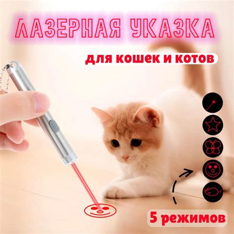 Лазерная указка для кошек и собак игрушка лазер, дразнилка, фонарик с ...