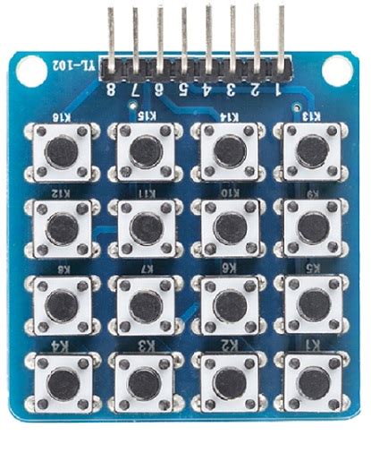 4X4 Matrix Keypad Module - Wiki