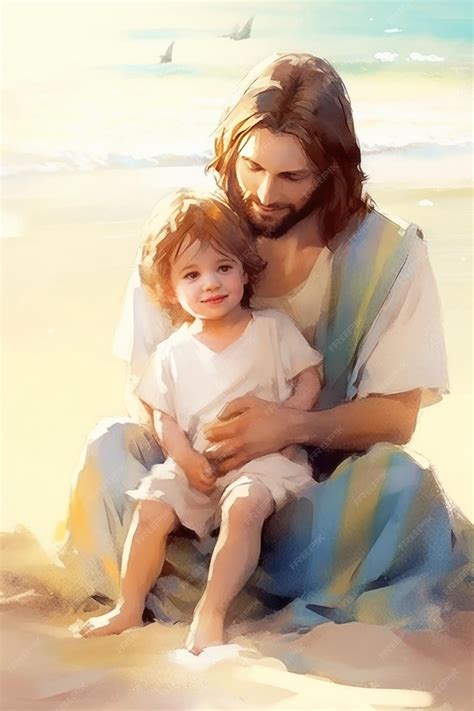 Painting Of Jesus By Kid at Callum Coombes blog